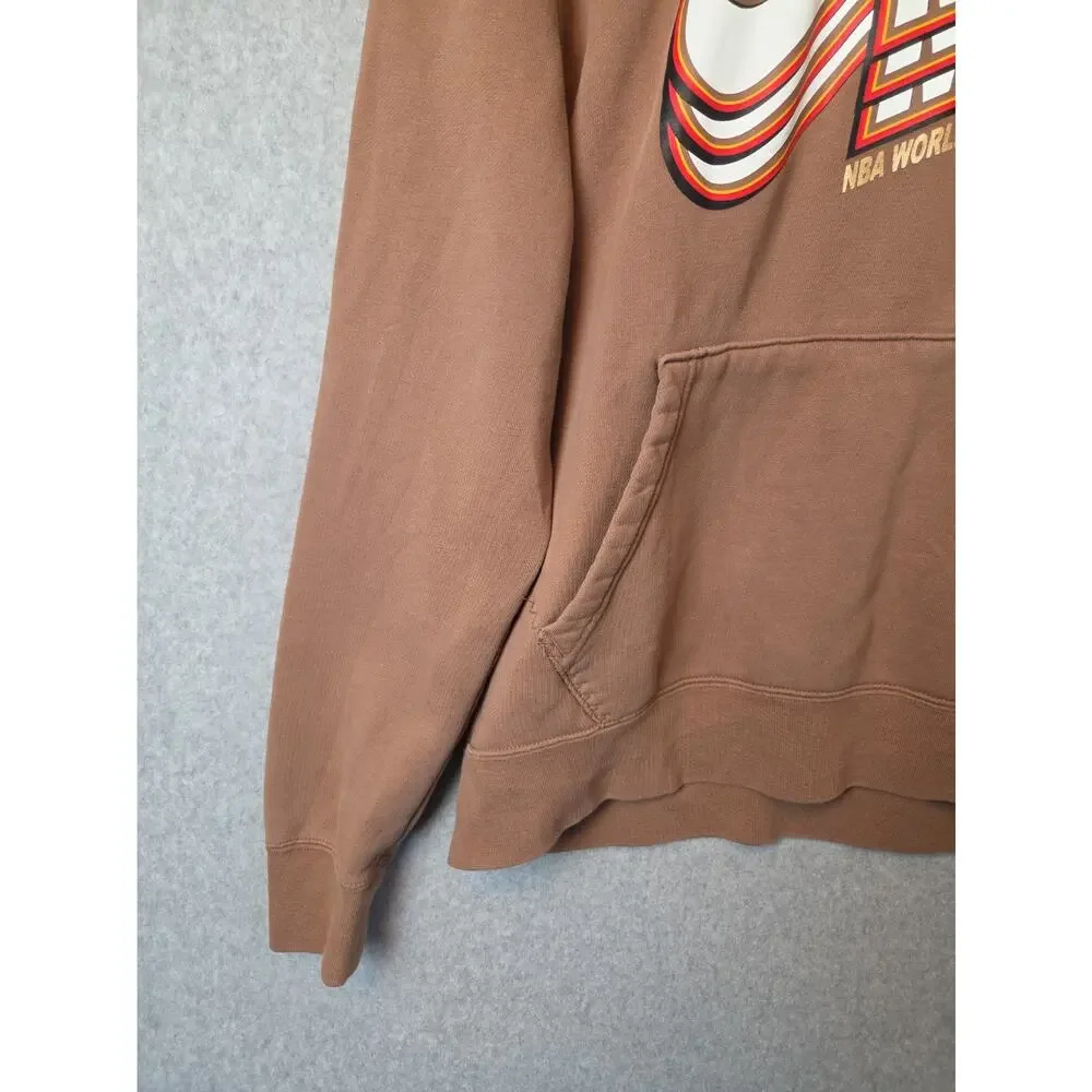 Jordan Jumpman Brown LS Core Fleece Pullover Hoodie Men's Small